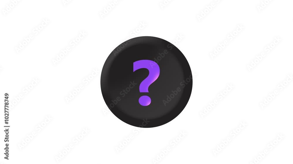 question mark logo icon loopout animation, glow coloring funny moving question mark animation. question mark logo icon loopout animation, glow coloring funny moving question mark animation.