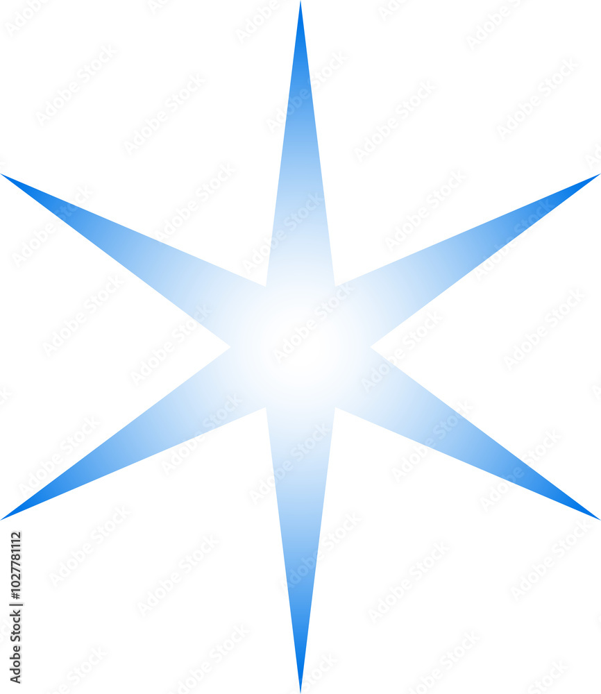 Obraz premium Gradient star