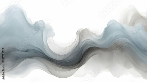 A white background with subtle, flowing gradients blending softly between Dark Grey, Light Grey, Sky Bluet. A texture with a rough, grainy feel, with smoky wisps adding depth.