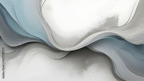 A white background with subtle, flowing gradients blending softly between Dark Grey, Light Grey, Sky Bluet. A texture with a rough, grainy feel, with smoky wisps adding depth.