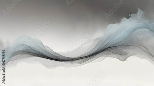 A white background with subtle, flowing gradients blending softly between Dark Grey, Light Grey, Sky Bluet. A texture with a rough, grainy feel, with smoky wisps adding depth. photo