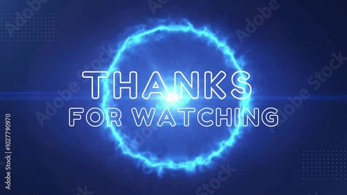 Blue Gradient Modern Thanks For Watching Intro Video