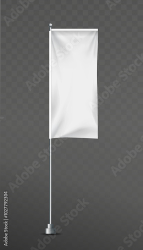 Realistic promotional billboard. Vertical advertising and marketing. Poster or banner. Place for presentation. Promo and identity, ad. 3D vector illustration