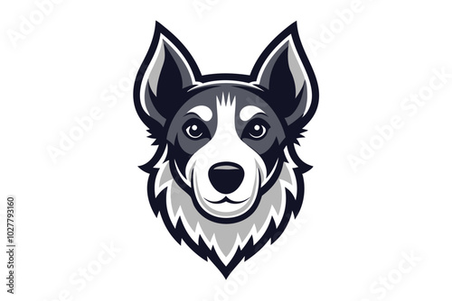 a Riley dog head logo icon E.eps