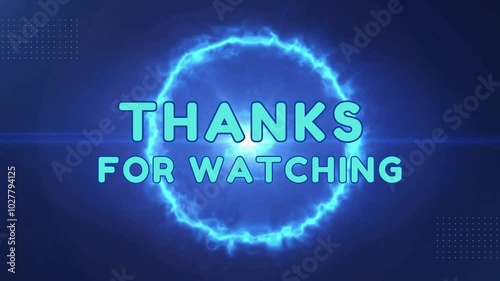 Blue Gradient Modern Thanks For Watching Animation Intro Video