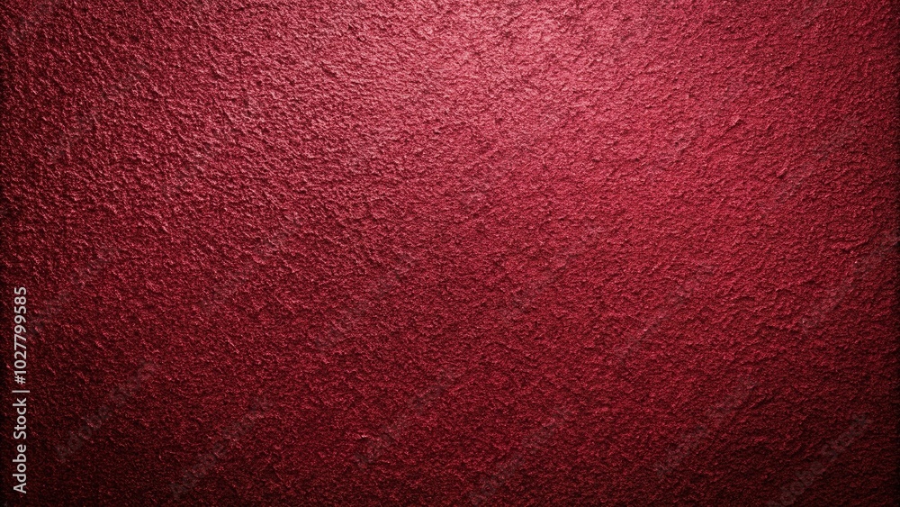 Fototapeta premium Extreme close-up burgundy red abstract vintage background with rough grain texture and matte shimmer gradient
