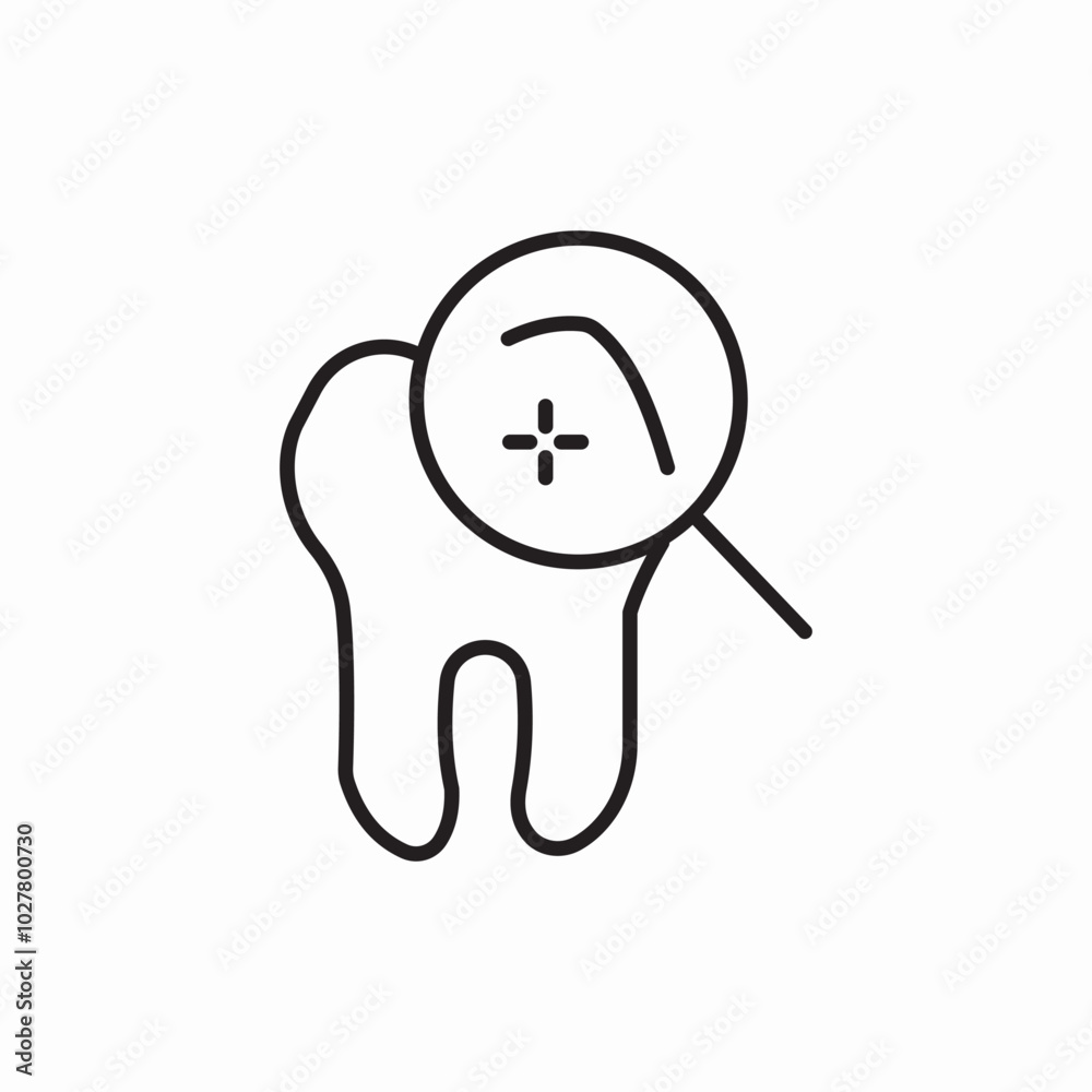 dental checkup icon sign vector