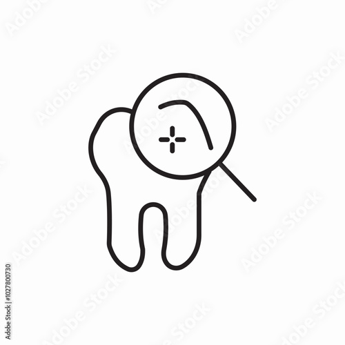 dental checkup icon sign vector