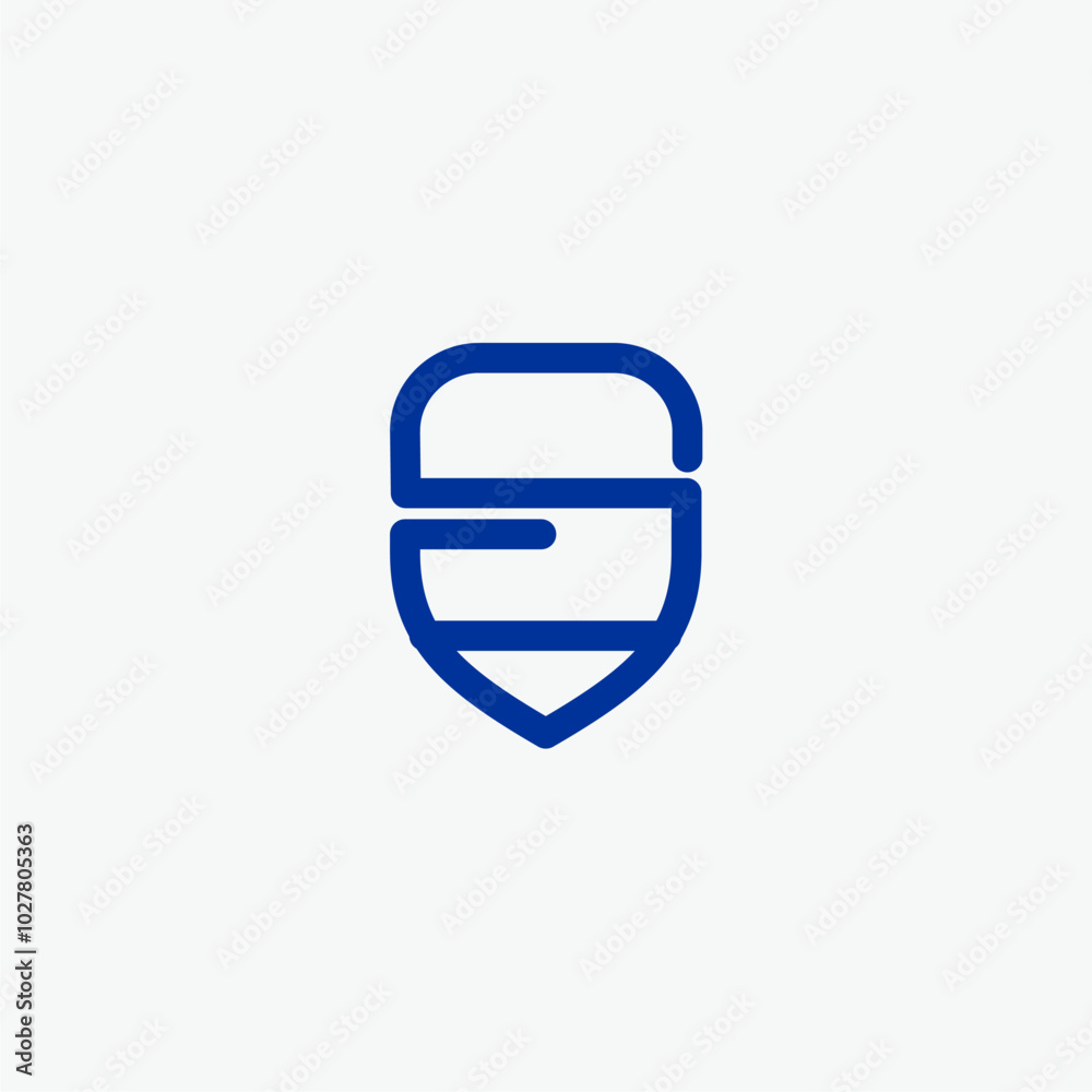 Shield security letter s logo design and related company editable vector image Shield security letter s logo design and related company editable vector image