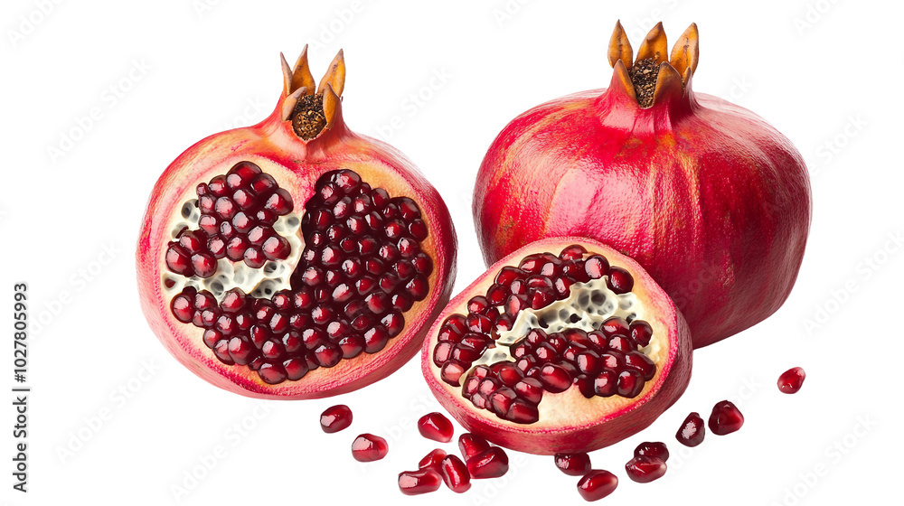 Fresh Pomegranate with Juicy Seeds Perfect for Healthy Eating and Cooking