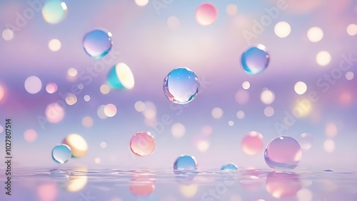 イリデッセントバブルのイラスト: 輝くカラフルな要素を持つ抽象的な背景





虹色, 泡, バブル, カラフル, 光沢, 抽象的, 背景, 光, 美しい, 輝き, フォトリアリスティック, 水滴, グラデーション, デザイン, グラフィック, ドリーミー, モダン, ソフトフォーカス, 明るい, 清潔, 水, 液体, ファンタジー, ガラス, 自然, 透明, 反射, 青, ピンク, パープル

