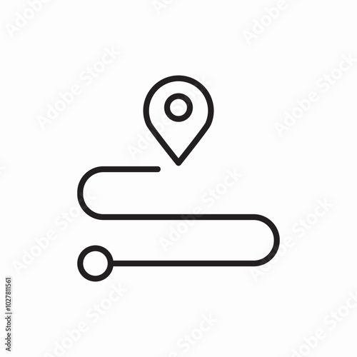 map pin icon sign vector