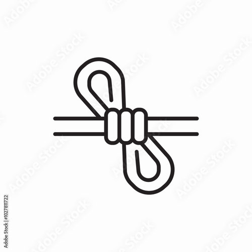 rope knot icon sign vector