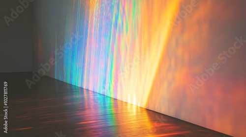 A Wall Reflecting a Holographic Sunset