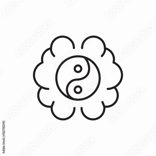 yin yang icon sign vector