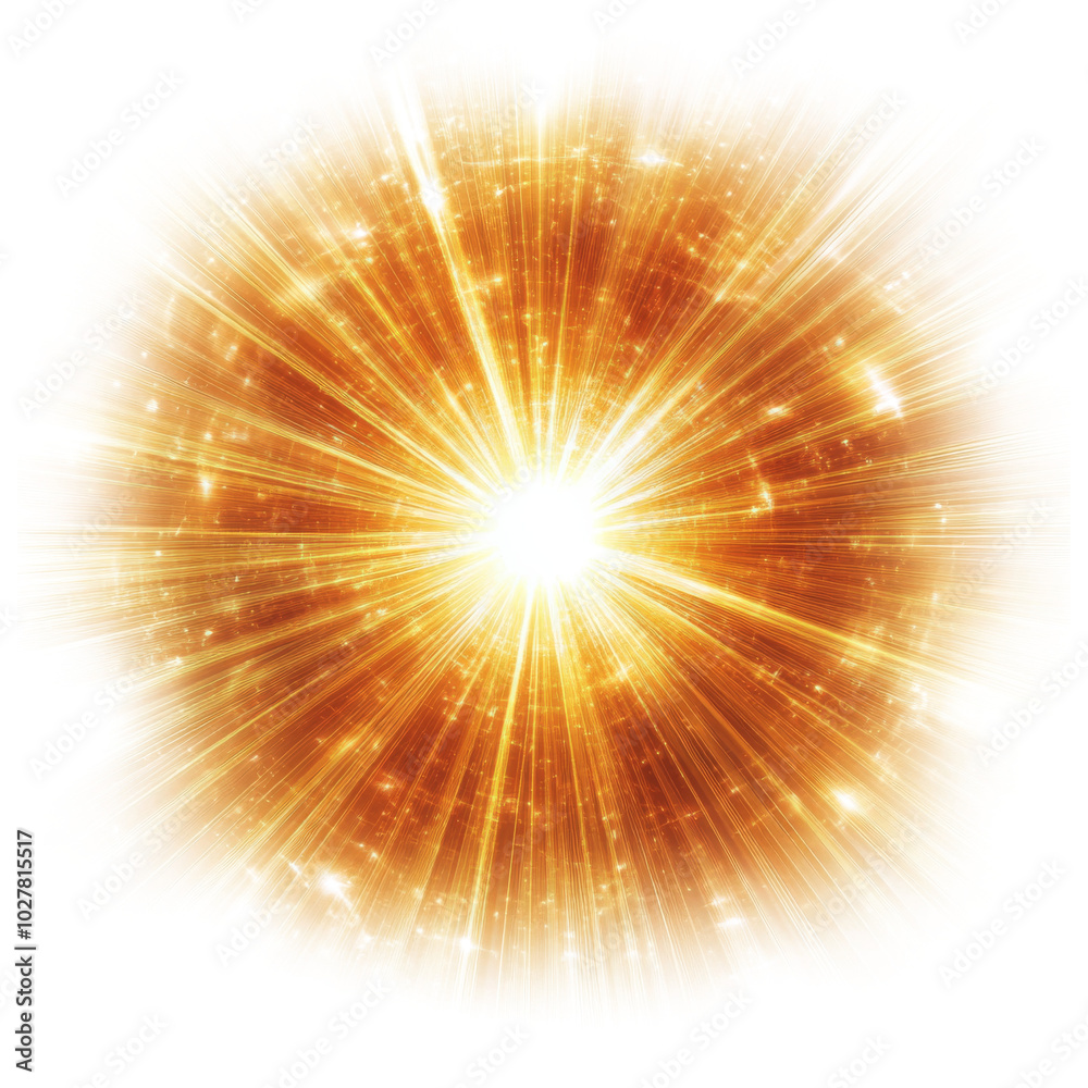 Bright golden burst of light radiating from the center, creating a warm and vibrant atmosphere Bright golden burst of light radiating from the center, creating a warm and vibrant atmosphere