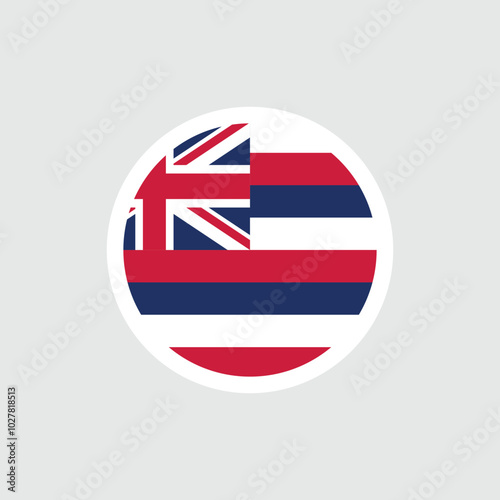 Free Download Hawaii State Flag. Striped flag with the flag of Great Britain. National symbol of the American state of Hawaii, USA. - GFXLoad