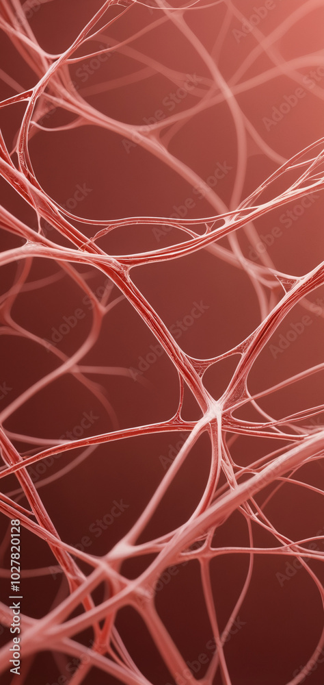 Phone wallpaper of red and white gradient space and anatomy, abstract art Phone wallpaper of red and white gradient space and anatomy, abstract art