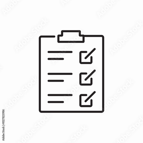 checklist sign icon sign vector