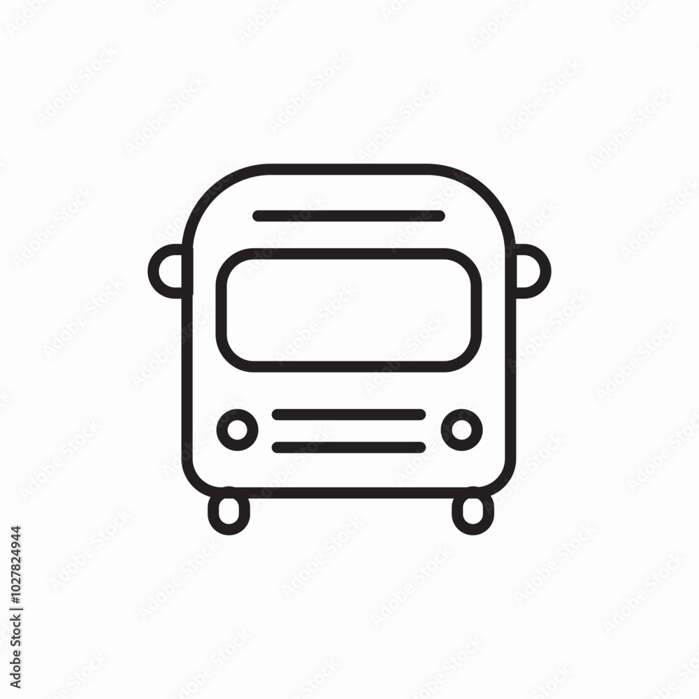 simple school bus icon sign vector simple school bus icon sign vector