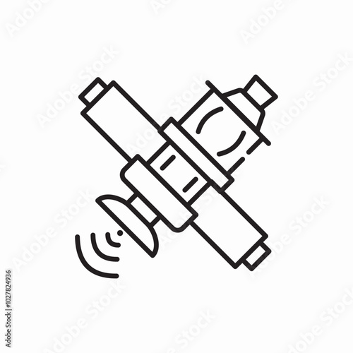 satellite internet icon sign vector