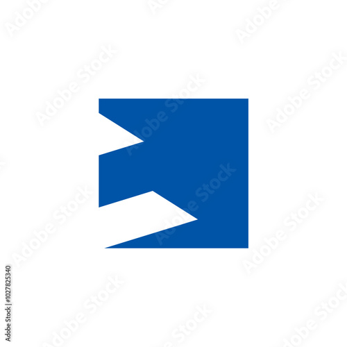 Letter f square business logo design vector editable 