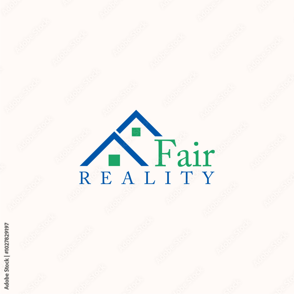 Fair reality logo design home house property agent brand vector editable Fair reality logo design home house property agent brand vector editable