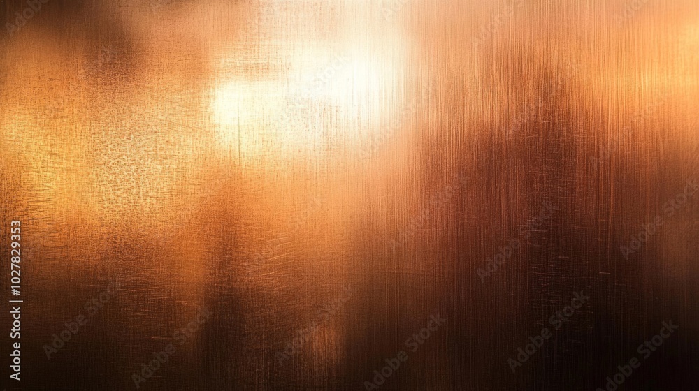 Abstract Brushed Copper Surface with Light Reflection Abstract Brushed Copper Surface with Light Reflection