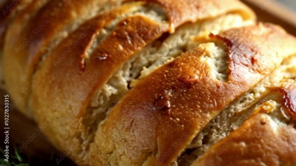 bread with a luxurious presentation