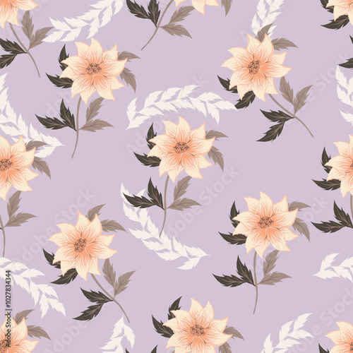 abstract flower patterns in various patterns, motifs, for textures, backgrounds and other digital needs