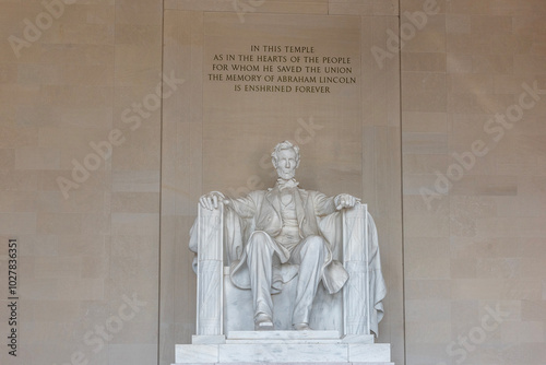 Abraham Lincoln statue in Washington D.C