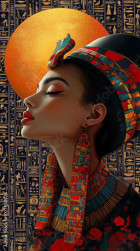 Ägypten, Nofretete, Pharao, frau, geschichte, alt, antike, antik, gold, frau, gesicht, gestalten, schönheit, leute, kunst, graffiti, person, frau, leitbild, haar, kleidung, auge, 1, kultur, jugend photo