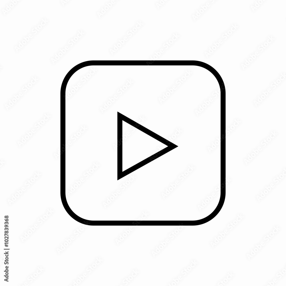 play button icon sign vector play button icon sign vector