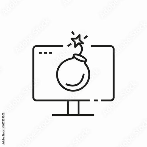 online robbery icon sign vector