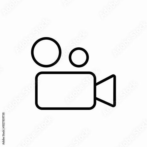 vintage flim cameras icon sign vector