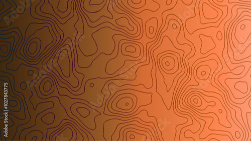 Background grid outline topographic map. Topographic lines, contour background
