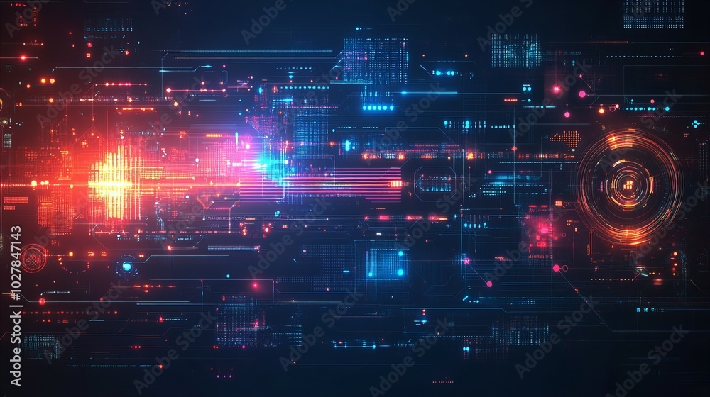 Abstract digital gradient with geometric shapes and vibrant color transitions with soft glowing effects new beautiful stock image illustration AI Abstract digital gradient with geometric shapes and vibrant color transitions with soft glowing effects new beautiful stock image illustration AI