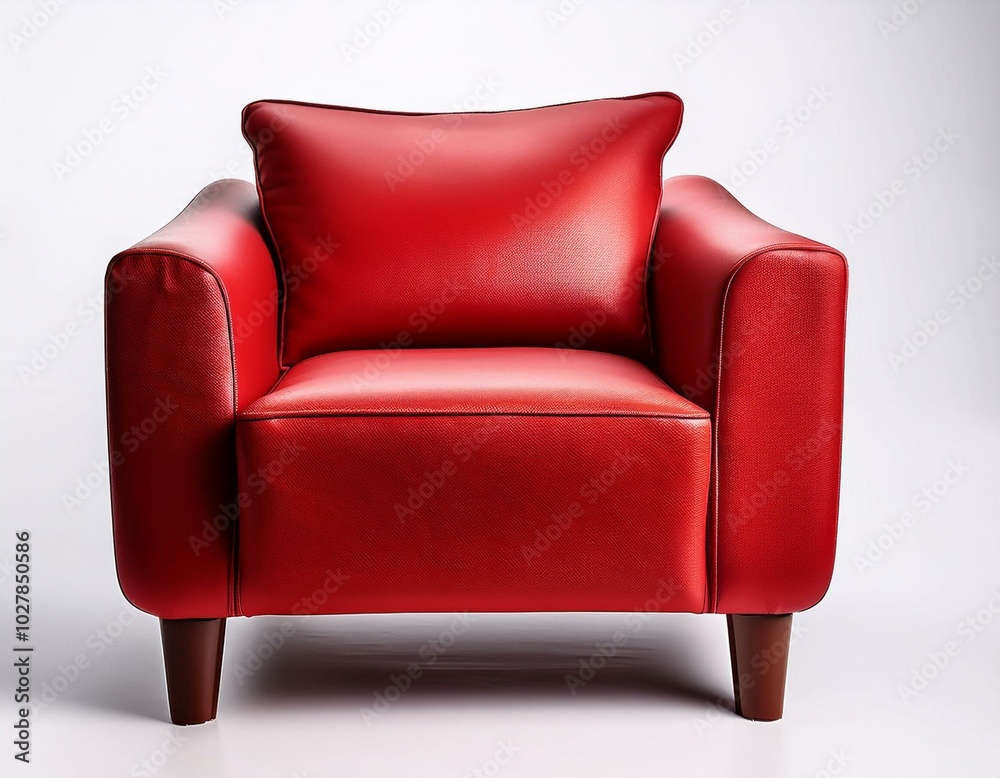 furniture armchair red white background furniture armchair red white background
