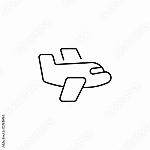 airplane transport icon sign vector