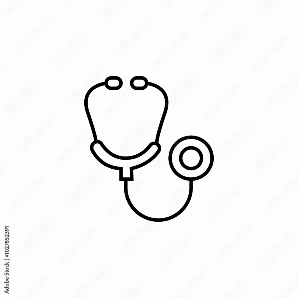 medical stethoscope icon sign vector medical stethoscope icon sign vector