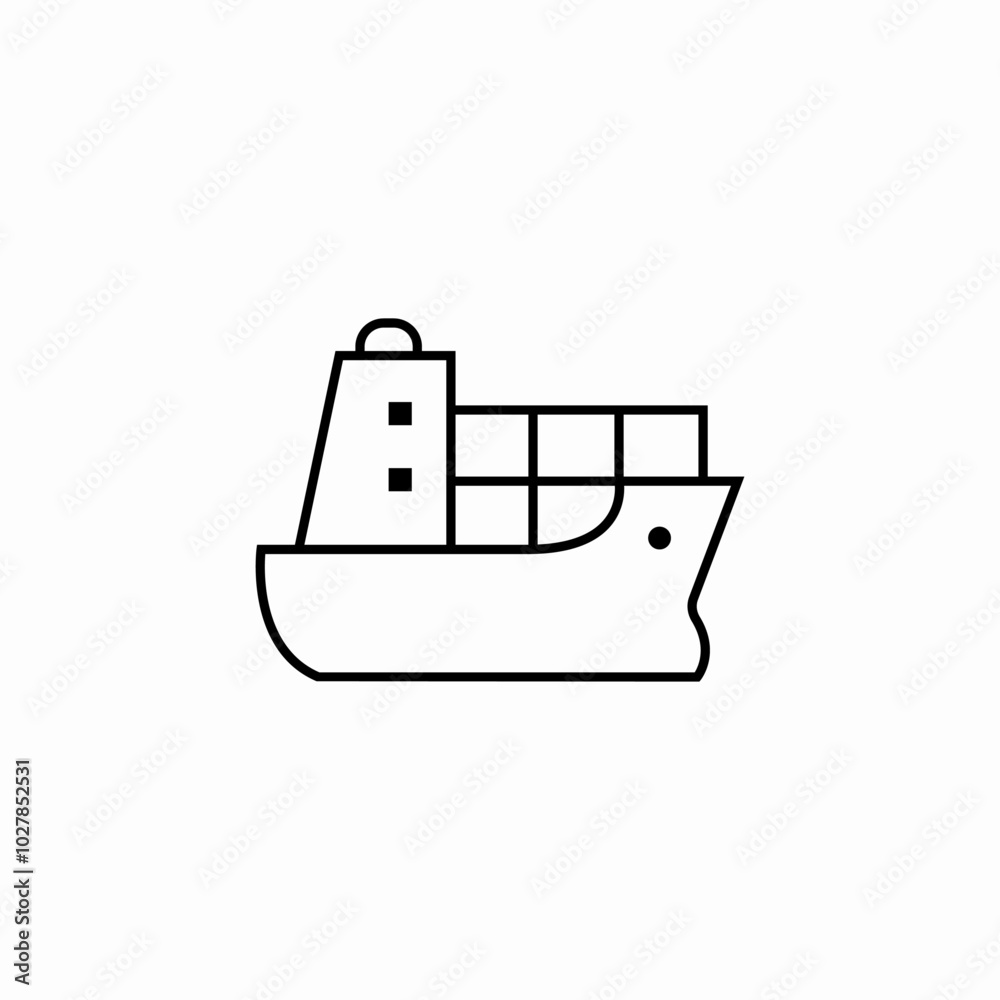 merchant ship icon sign vector merchant ship icon sign vector