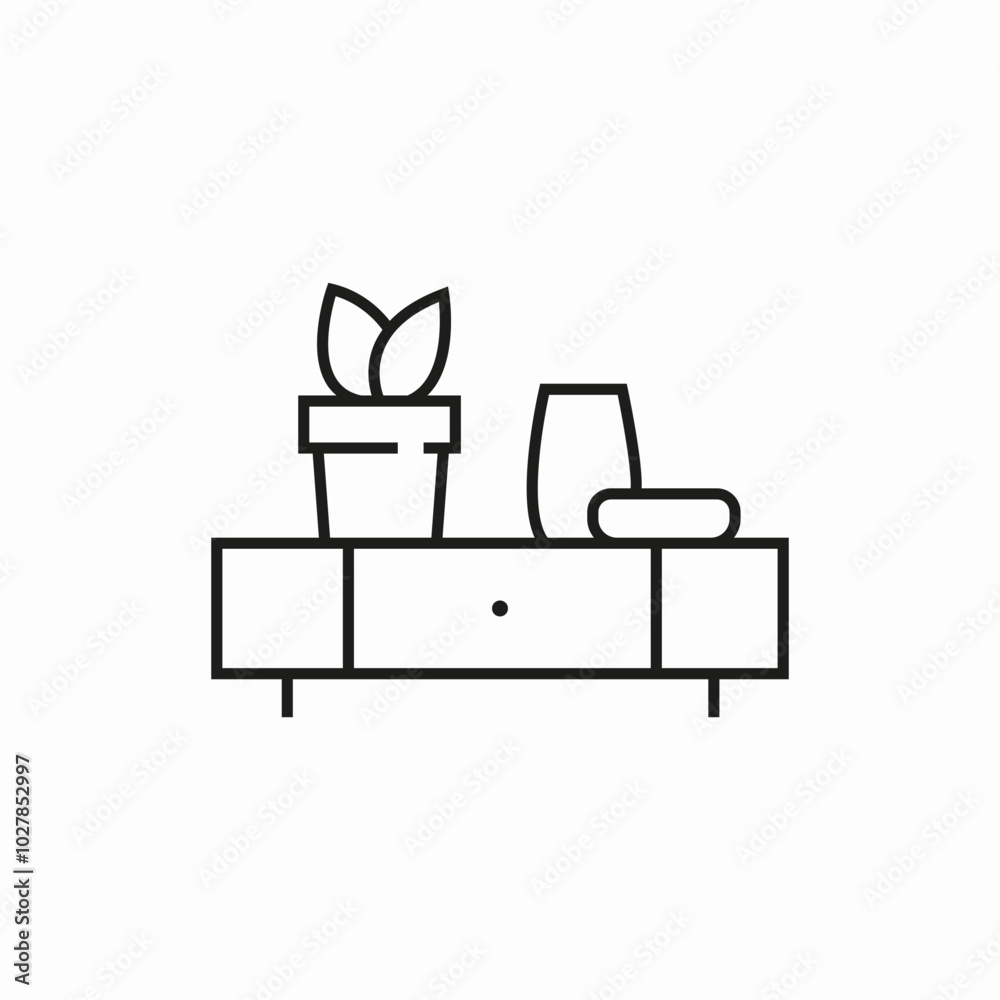 sideboard furniture icon sign vector sideboard furniture icon sign vector