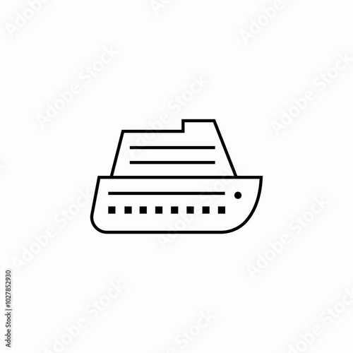 ship sea transport icon sign vector