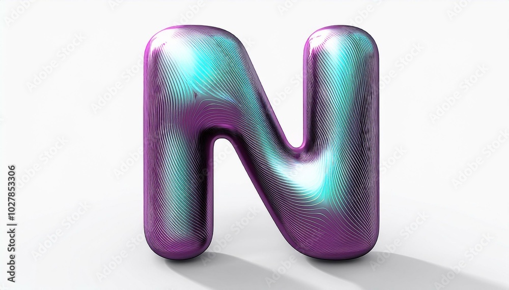 letter n 3d bubble alphabet white background letter n 3d bubble alphabet white background