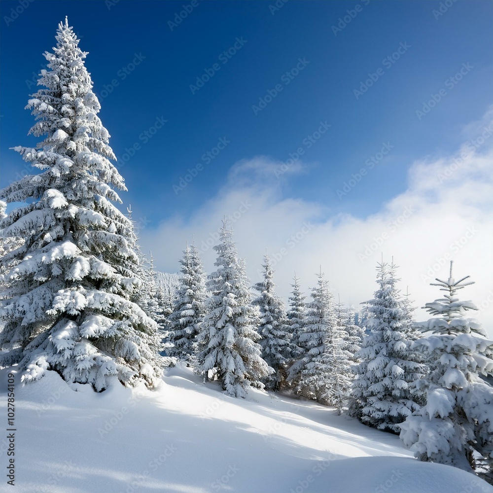 merry christmas and happy new year greeting background with copy space beautiful winter landscape with snow covered trees merry christmas and happy new year greeting background with copy space beautiful winter landscape with snow covered trees