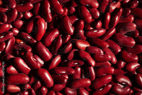 red kidney beans texture top view