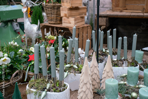 Sticker Garden (countryside leaving) mall in Europe  with Christmas gifts