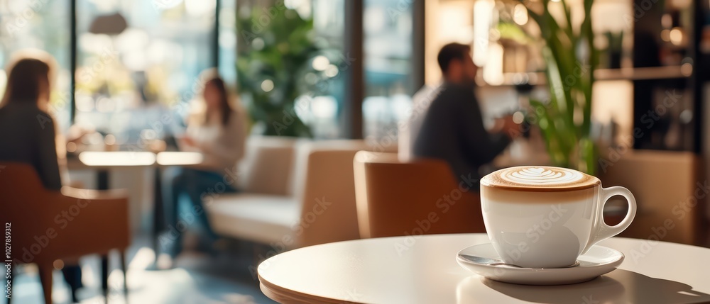 A warm cup of coffee on a table in a cozy cafe, capturing the essence of relaxation and social connection. A warm cup of coffee on a table in a cozy cafe, capturing the essence of relaxation and social connection.