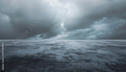 Fototapeta Naklejka Na Ścianę i Meble -  Dark stormy sky over the Baltic sea.