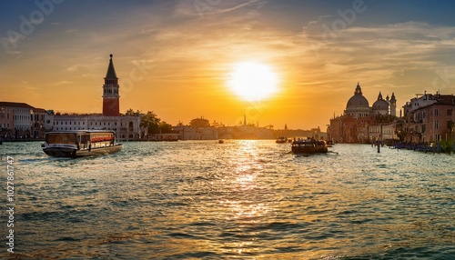 venice at sunny evening